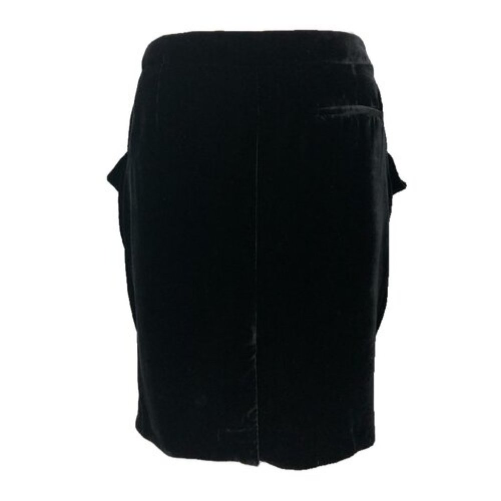 Chanel Draped Velvet Skirt